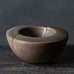 Antje Wiewinner, Germany, unique stoneware sculptural bowl with brown matte glaze K2807