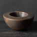 Antje Wiewinner, Germany, unique stoneware sculptural bowl with brown matte glaze K2807