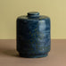 Karin Blom for Royal Copenhagen, Denmark, lidded jar with blue glaze J1025