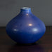 Stig Lindberg for Gustavsberg, "Vitrin" stoneware vase with blue matte glaze H1655