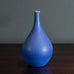 Stig Lindberg for Gustavsberg, "Vitrin" stoneware vase with blue matte glaze
