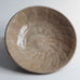 Katharine Pleydell-Bouverie, UK, stoneware bowl with beige glaze patterned interior N8101