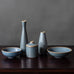 Five vessels with light blue glaze by Palshus, Denmark