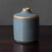 Per Linneman Schmidt for Palshus, Denmark, stoneware vase with pale blue haresfur glaze K2510