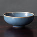 Per Linneman Schmidt for Palshus, Denmark, stoneware bowl with pale blue haresfur glaze K2511