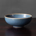 Per Linneman Schmidt for Palshus, Denmark, stoneware bowl with pale blue haresfur glaze K2511