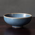 Per Linneman Schmidt for Palshus, Denmark, stoneware bowl with pale blue haresfur glaze K2511