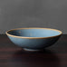 Per Linneman Schmidt for Palshus, Denmark, stoneware bowl with pale blue haresfur glaze K2822