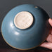 Per Linneman Schmidt for Palshus, Denmark, stoneware bowl with pale blue haresfur glaze K2822