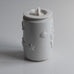 White porcelain lidded jar by Arno Malinowski for Royal Copenhagen K2744