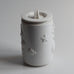 White porcelain lidded jar by Arno Malinowski for Royal Copenhagen K2744