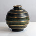 SVM, Sweden, ribbed vase in light bronze K2461