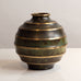 SVM, Sweden, ribbed vase in light bronze K2461