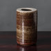 Per Linnemann-Schmidt for Palshus, Denmark, chamotte stoneware vase with brown glaze K2380