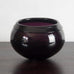 Timo Sarpaneva for Iittala, Finland, round bowl/vase in purple glass H1399