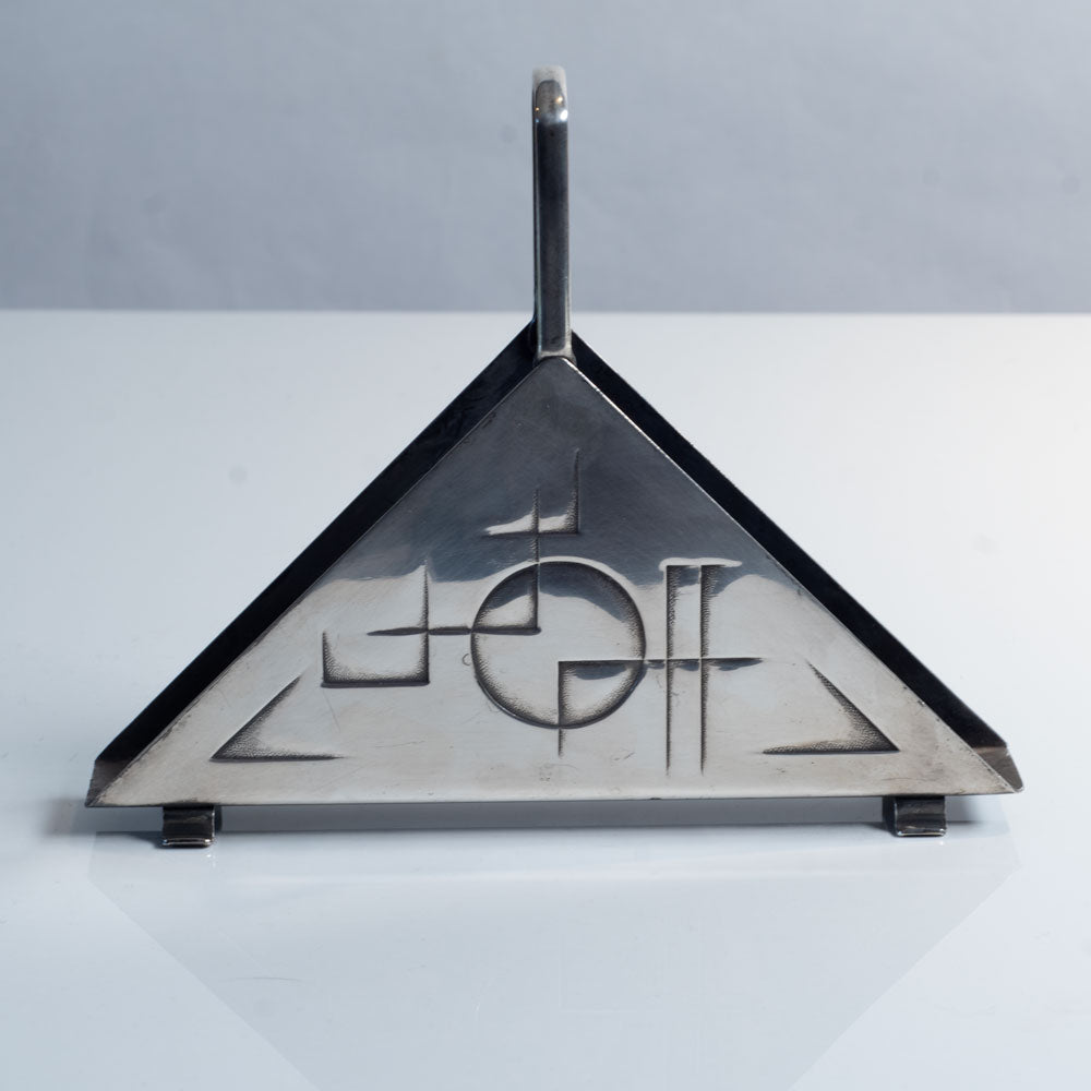 Silver plate letter holder J1489