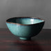 Wilhelm G. Albouts, Germany, stoneware bowl with glossy turquoise glaze N9618