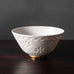 Gunnar Nylund for Rorstrand, porcelain bowl with matte white glaze and gold trim J1589