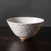 Gunnar Nylund for Rorstrand, porcelain bowl with matte white glaze and gold trim J1589