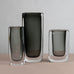 Nils Landberg for Orrefors, Sweden, group of rectangular sommerso vases