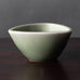 Jais Nielsen for Royal Copenhagen, Denmark, bowl with Celadon glaze and Leda and the Swan to interior N1237