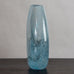 Asta Stromberg for Strombergshyttan, Sweden, large blue glass vase with internal bubbles H1556