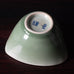 Jais Nielsen for Royal Copenhagen, Denmark, bowl with Celadon glaze and Leda and the Swan to interior N1237