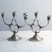 Pair of Swedish pewter candelabras for GAB K2770