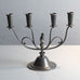 Carl Einar Borgström, Ystad Tenn, Sweden, pewter candelabra with sculptural figure J1425