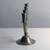 Carl Einar Borgström, Ystad Tenn, Sweden, pewter candelabra with sculptural figure J1425