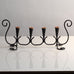Gunnar Ander for Ystad-Metall, Sweden, black painted metal candelabra J1410