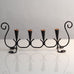 Gunnar Ander for Ystad-Metall, Sweden, black painted metal candelabra J1410