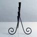Gunnar Ander for Ystad-Metall, Sweden, black painted metal candelabra J1409