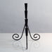 Gunnar Ander for Ystad-Metall, Sweden, black painted metal candelabra J1409