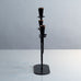 Gunnar Ander for Ystad Metall, Sweden, black painted metal candelabra J1408