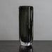 Nils Landberg for Orrefors, Sweden, dark gray sommerso vase J1093