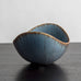 Gunnar Nylund for Rörstrand, ceramic elliptical bowl with blue and brown glaze H1007