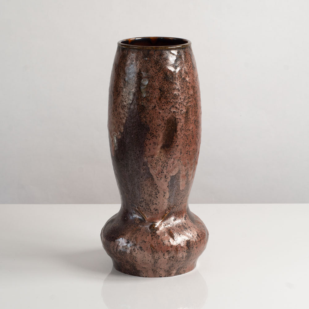 Alf Wallander for Rörstrand, Sweden, art nouveau porcelain vase with crystalline glaze M4117