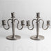 GAB, Sweden, pair of pewter candelabras K2535