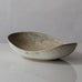 Carl Harry Stålhane for Rörstrand, Sweden, stoneware bowl with matte beige and cream glaze L3013