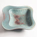 Gunnar Nylund for Rorstrand, Sweden, stoneware dish with blue and red glaze G9286