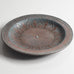 Gunnar Nylund for Rörstrand, Sweden, ceramic dish with blue and red matte glaze H1431