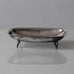 Henrik Møller, Trondheim, Norway, hammered silver footed dish K2678