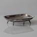 Henrik Møller, Trondheim, Norway, hammered silver footed dish K2678