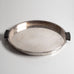 GAB, Sweden, silver plated tray with ebonized wooden handles L3387