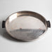 GAB, Sweden, silver plated tray with ebonized wooden handles L3387
