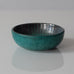 Wilhelm Kåge for Gustavsberg, "Argenta" bowl with green matte glaze with silver decoration L3018