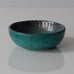 Wilhelm Kåge for Gustavsberg, "Argenta" bowl with green matte glaze with silver decoration L3018