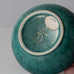 Wilhelm Kåge for Gustavsberg, "Argenta" bowl with green matte glaze with silver decoration L3018