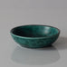 Wilhelm Kåge for Gustavsberg, "Argenta" bowl with green matte glaze with silver decoration H1582